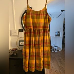 Adorable fall plaid dress!